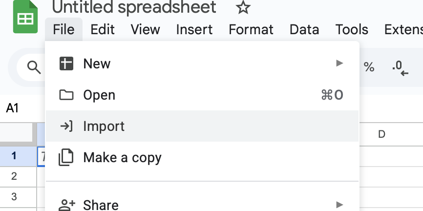 Importing into Google