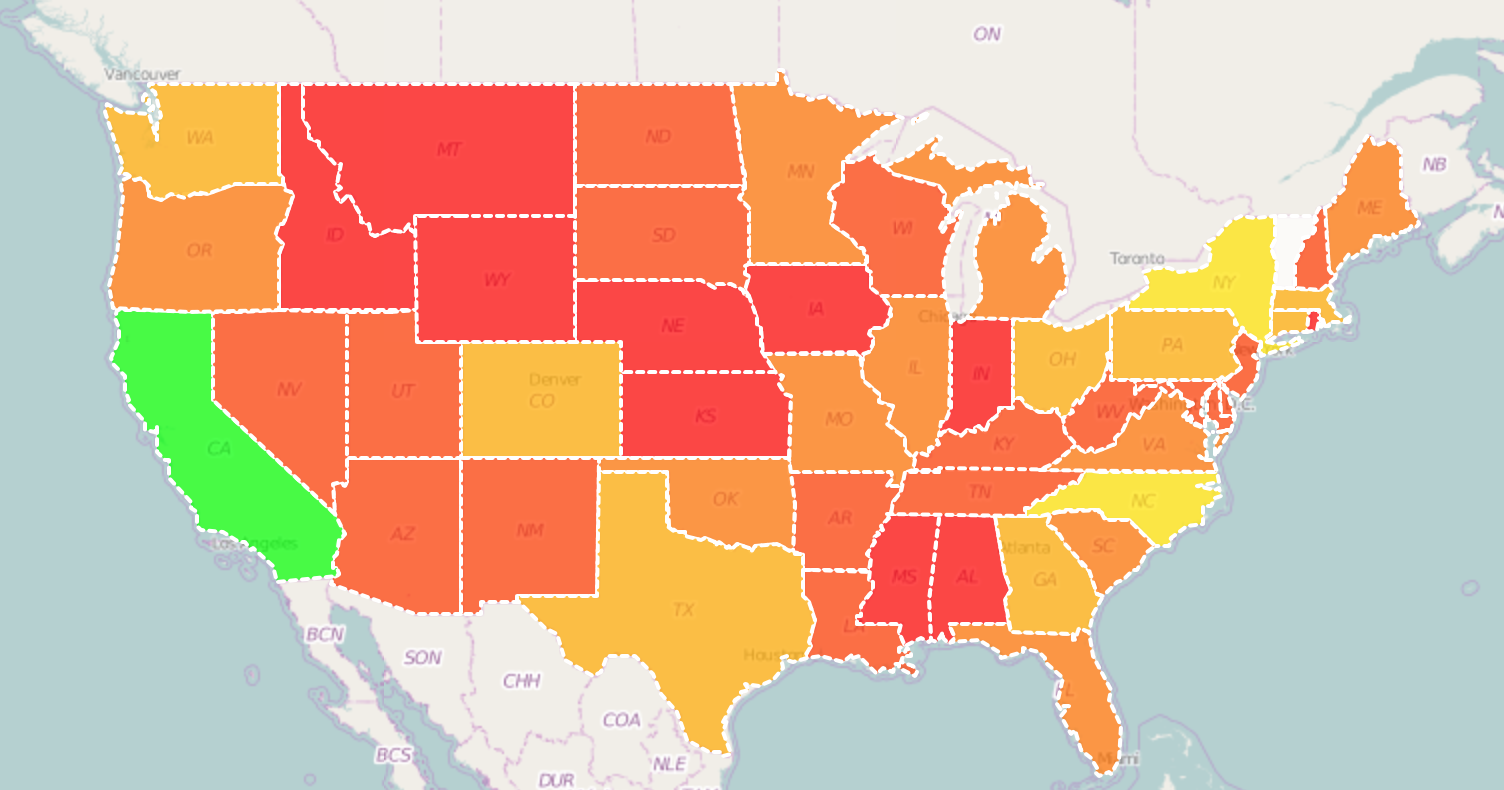 Shape Map Reports Sample